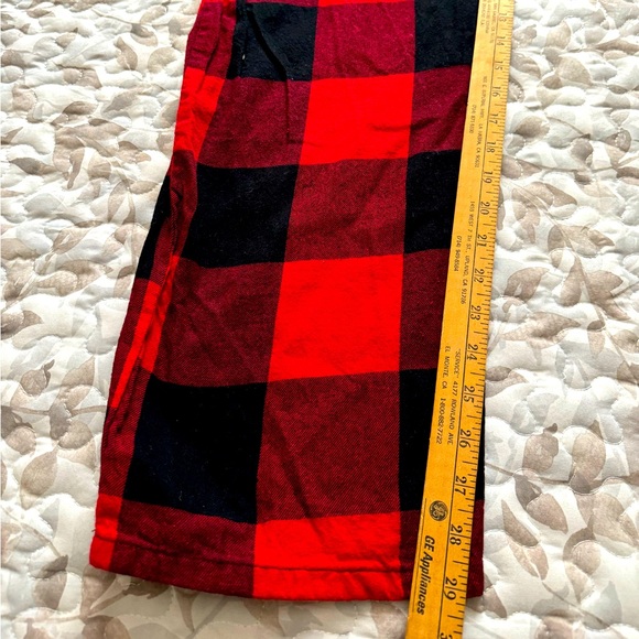 Men’s Fleece Lounge Pant - Red & Black - XXL - by Old Navy - Picture 4 of 5